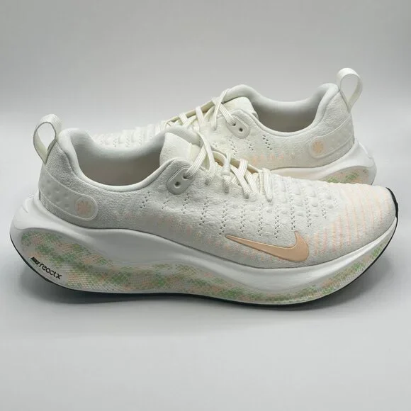 Nike React X Infinity Run 4 Sail-Crimson-Vapor Green Women's Size 11 HJ7666-133 - Picture 8 of 10